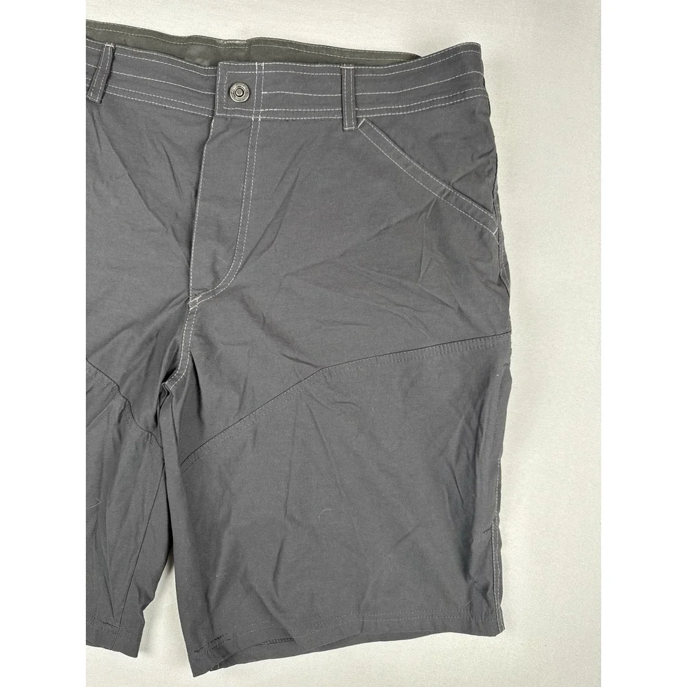 Kuhl Renegade Hiking Shorts Mens 38 Black Outdoor Nylon Stretch Trail Utility
